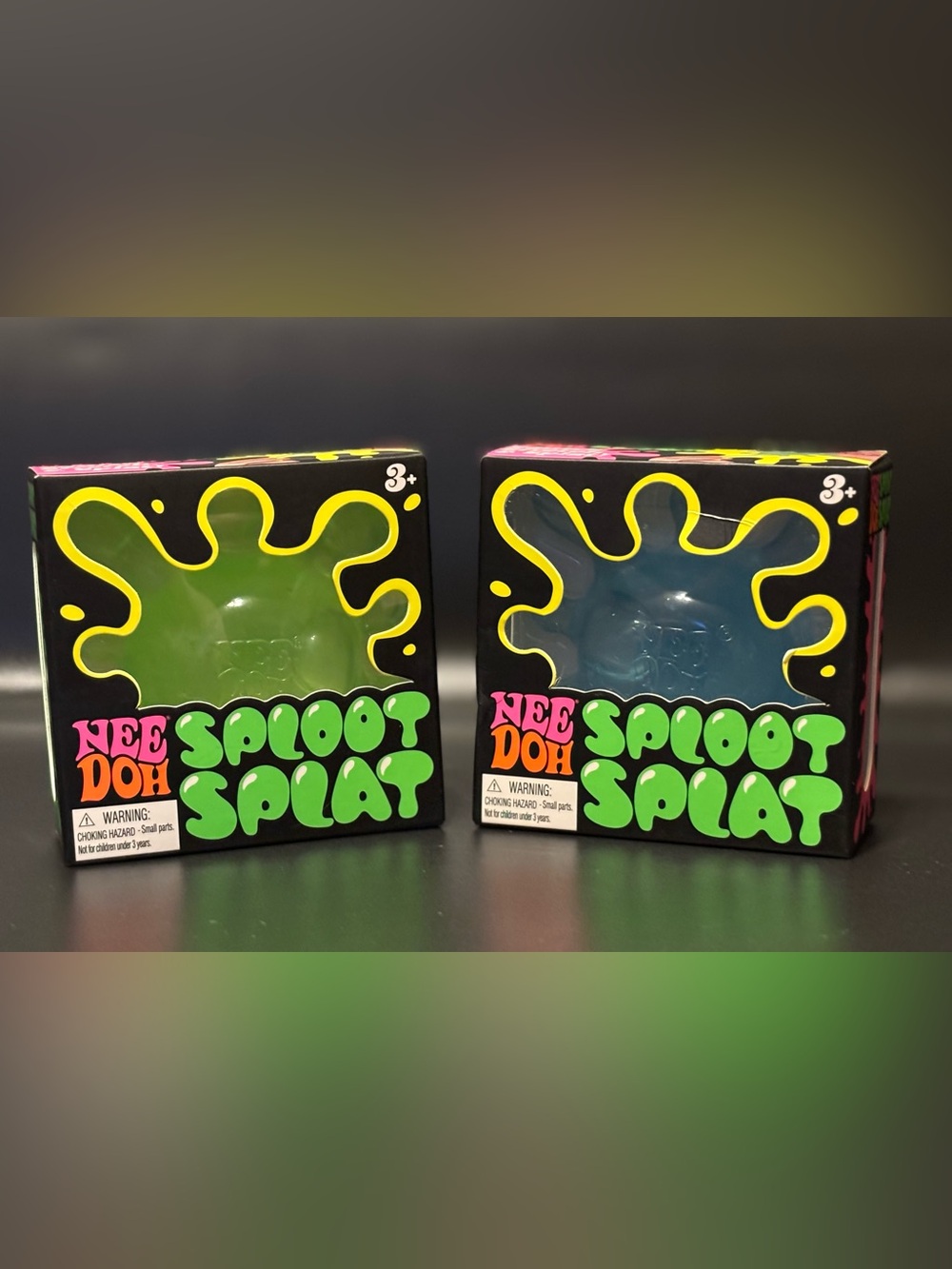 🫟 Schylling NeeDoh Sploot Splat Bundle (Set of 2) - Green & Blue